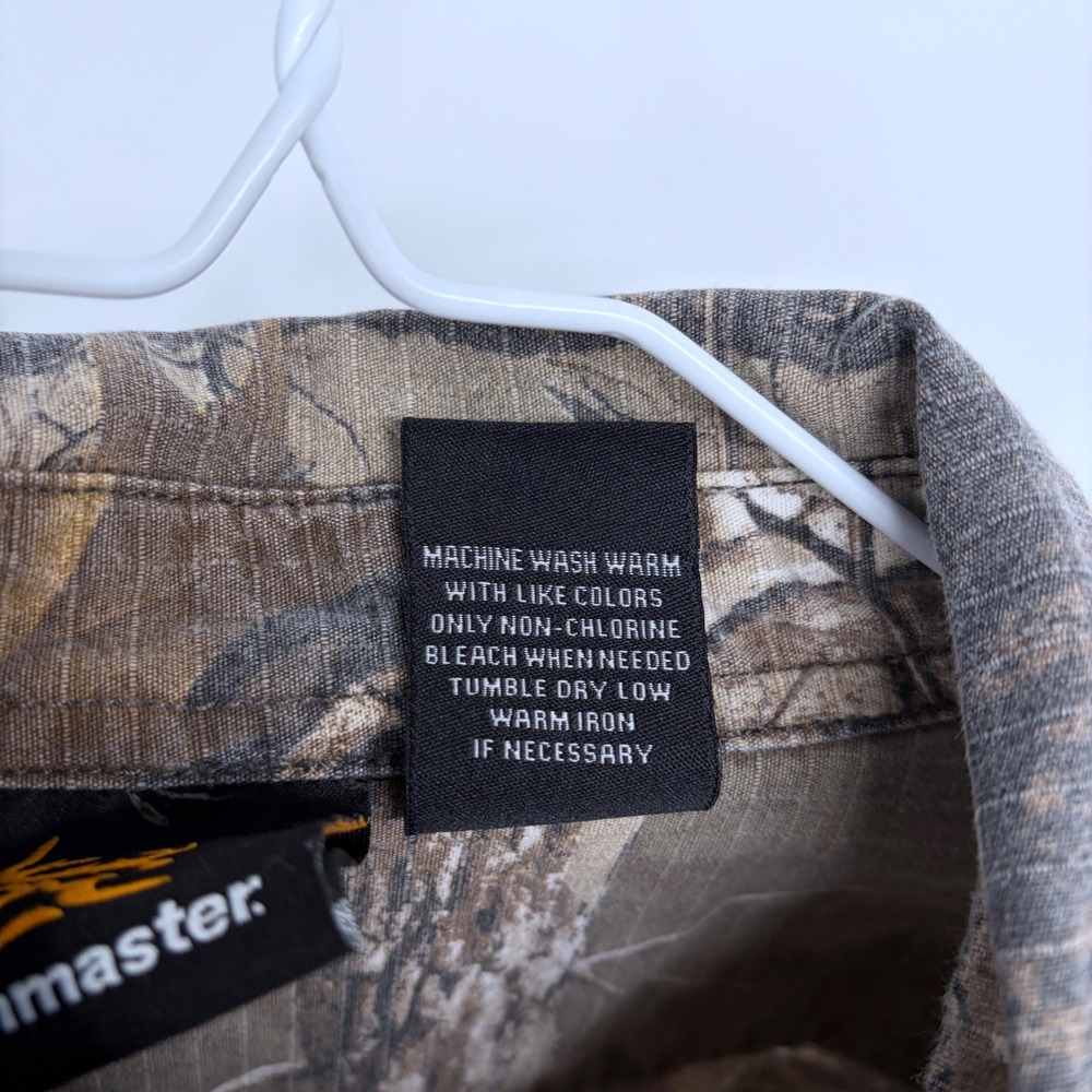 Camo Bushmaster Button Down Hunting Shirt 2XL Mens Realtree Camouflage - Picture 6 of 6